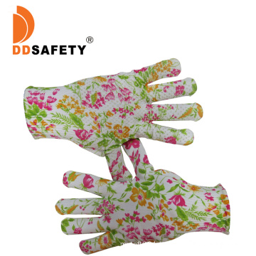 Bulk Custom Logo Design Polyester Knitted with Palm PVC Dotted Garden Work Hand Gloves Price